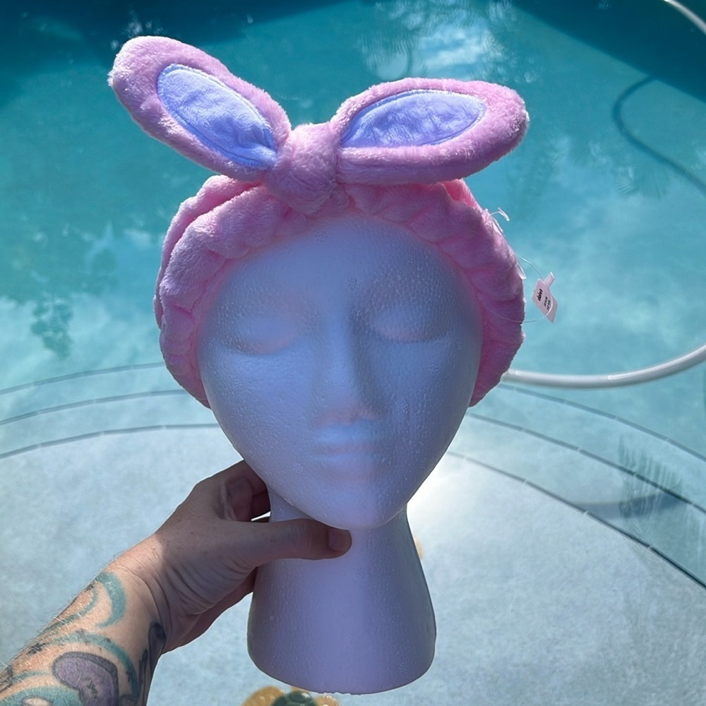 CLAIRES Soft Pink Bunny Headband